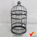 Patrón de desplazamiento Shabby y Chic Round Metal Indoor Bird Cages